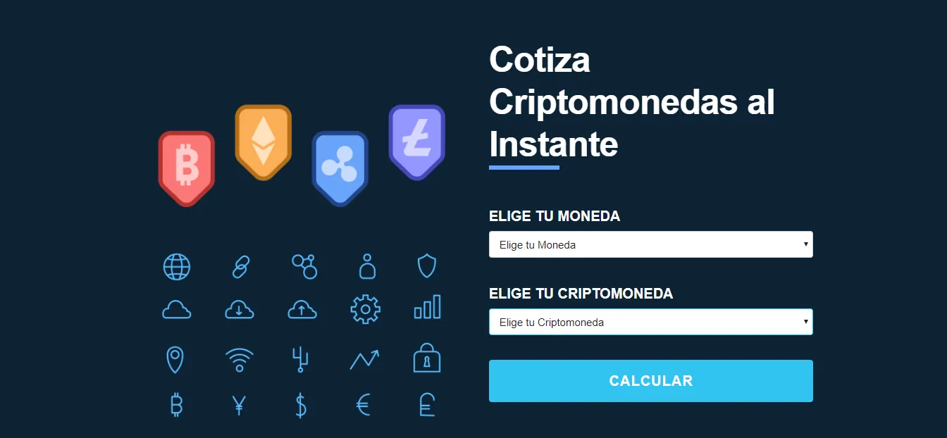 Screenshot of Crypto project