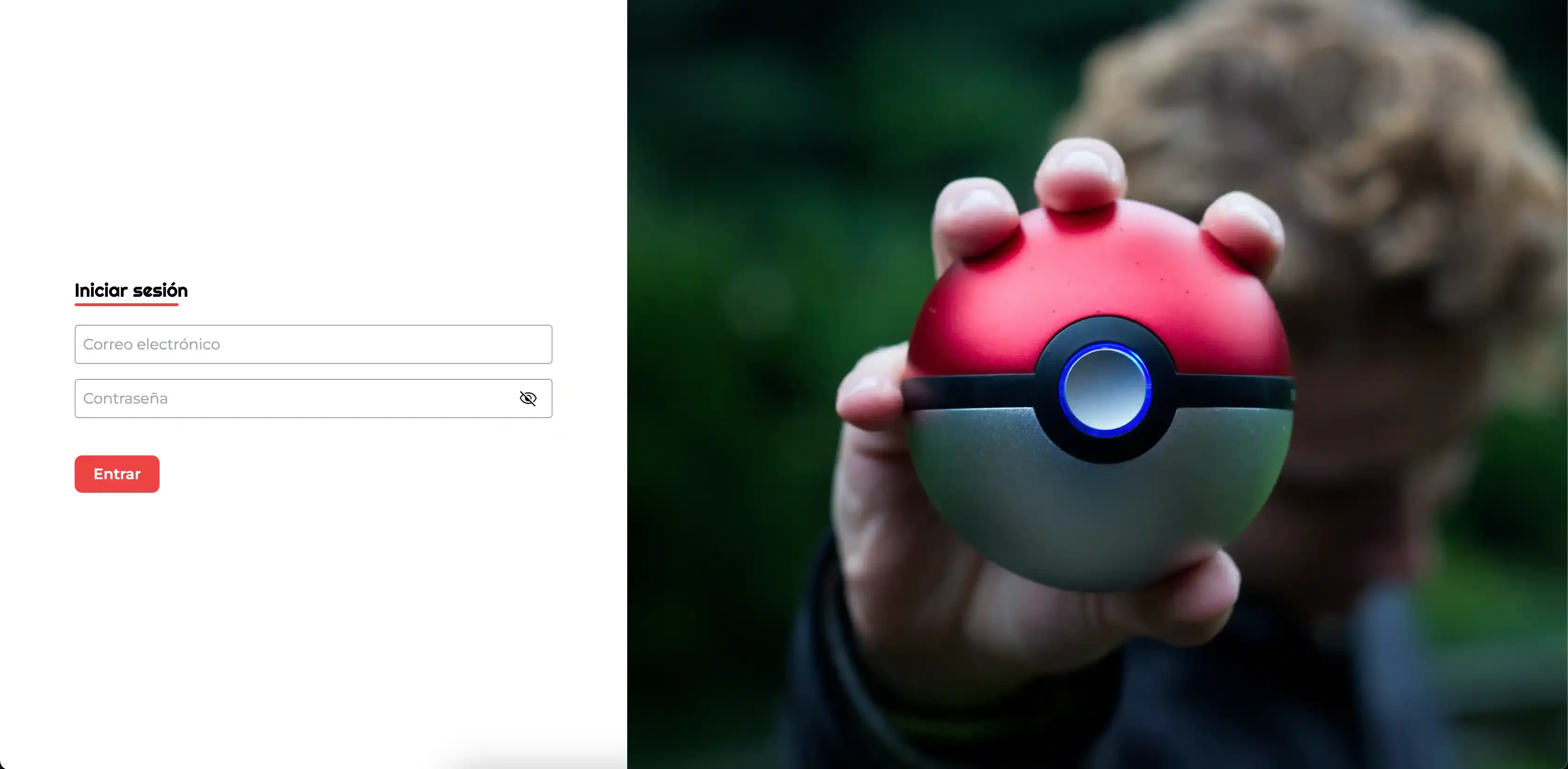 Screenshot of Pokedex project